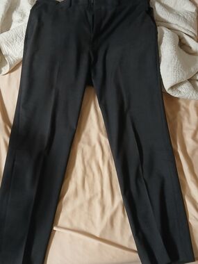 Saddlebred Navy Textured Dress Pants